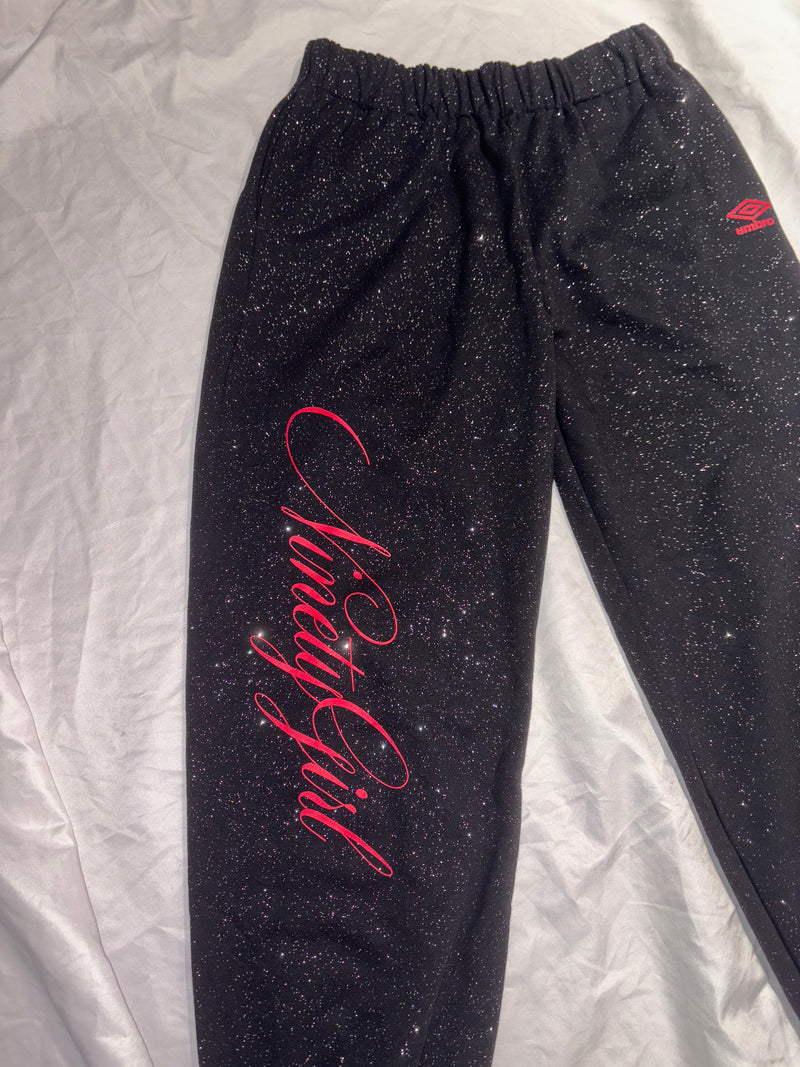 9090girl × umbro Feather Logo Glitter Sweat Pants – YZ