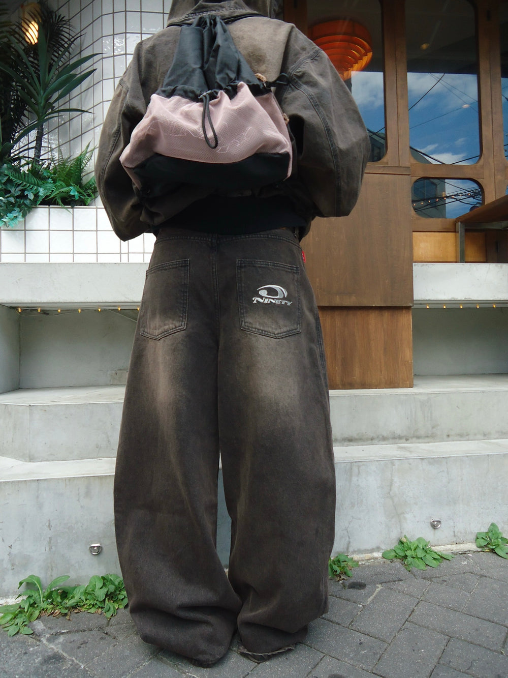 Heisei Logo Buggy Ballon Denim Pants – YZ