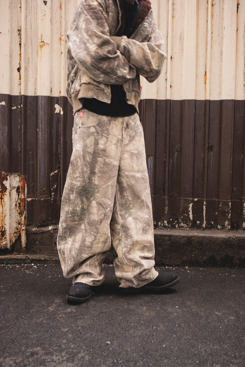 King Logo Slub Denim Buggy Pants – YZ