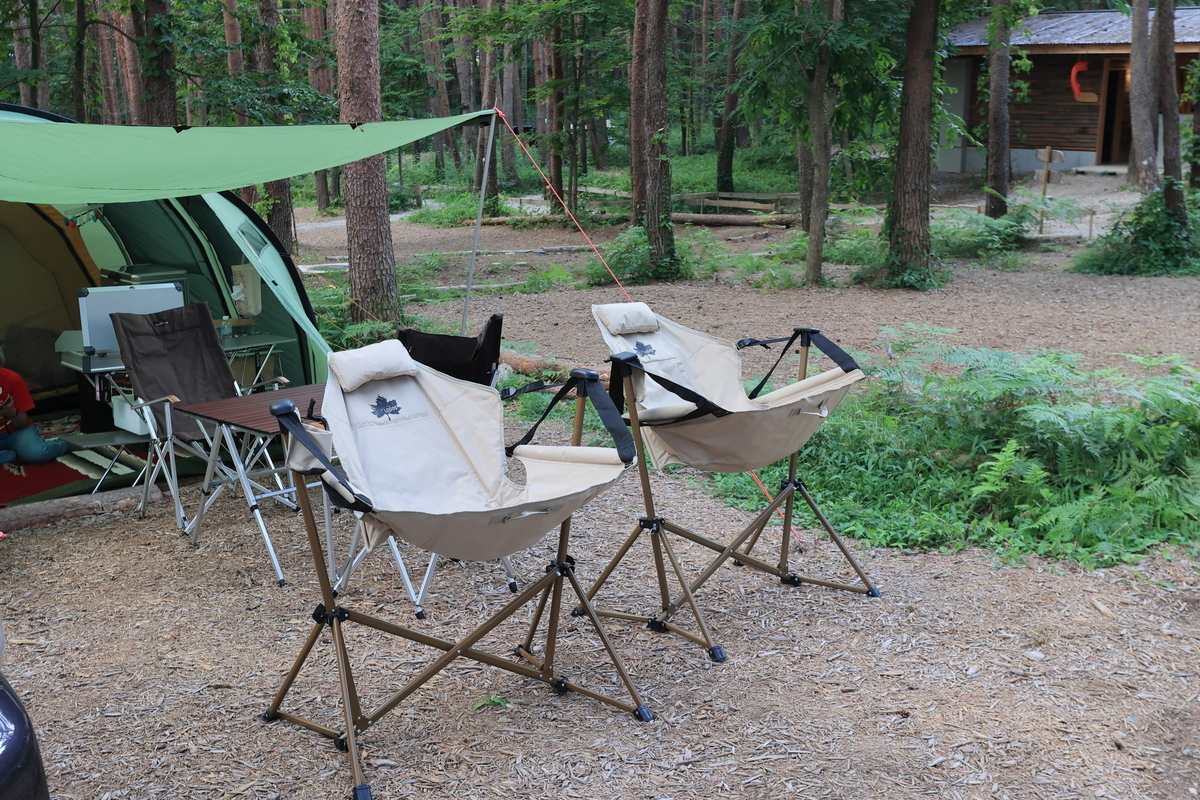 ロゴス Tradcanvasゆらゆらハンモックチェア – 残念キャンプで