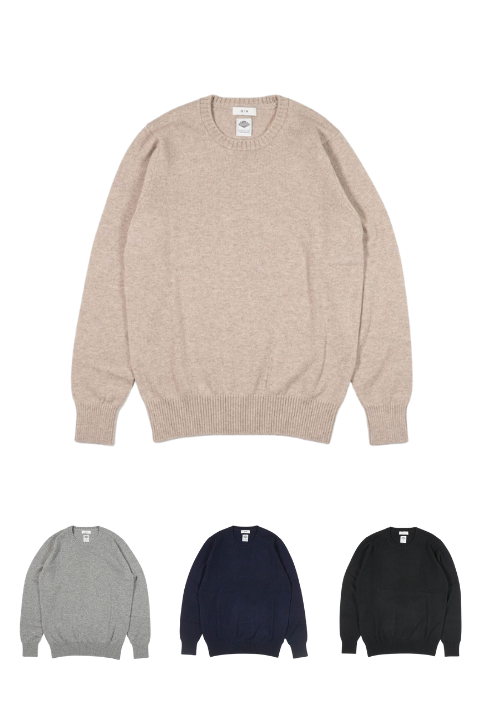 GIM（ジム）10G カシミヤ天竺クルーネック - ZABOU