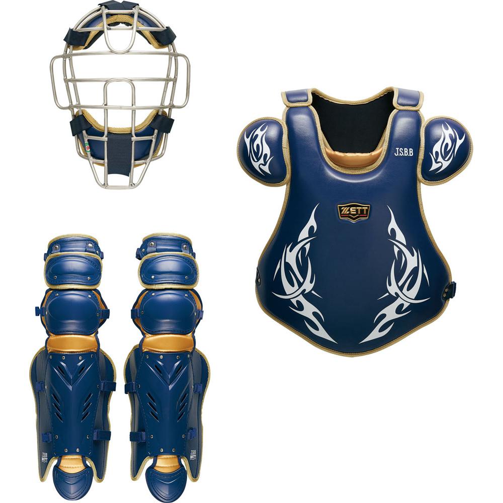 ZEET キャッチャー防具 ZETT 軟式キャッチャー防具一式（ネイビー） ゼット