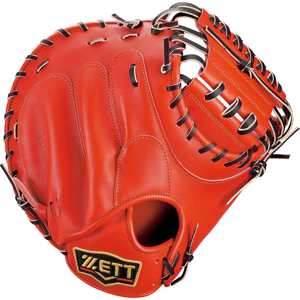 ZETT キャッチャーミット BRG-34612 赤 ZETT赤 キャッチャーミット