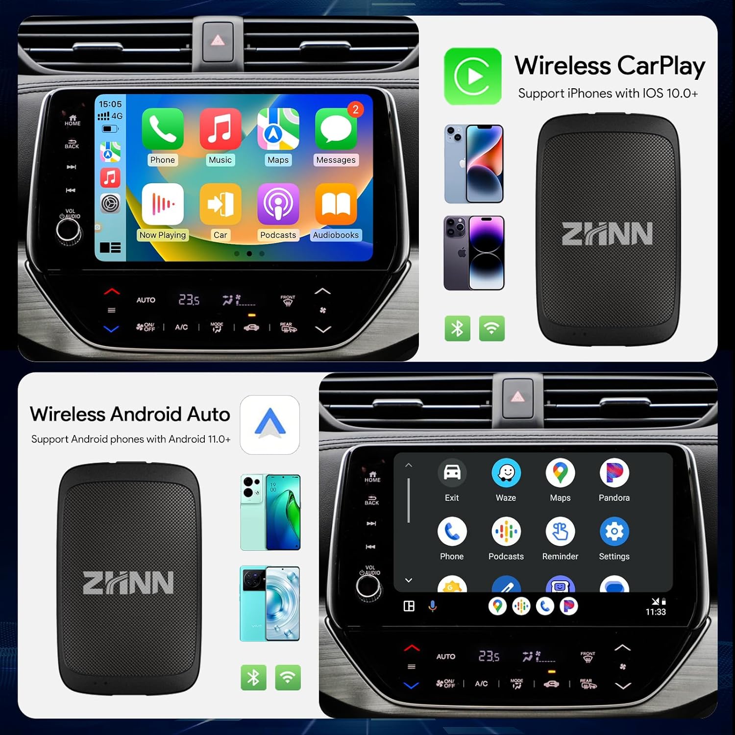 CarPlay&Android Auto AI Box with Video Streaming for OEM Wired