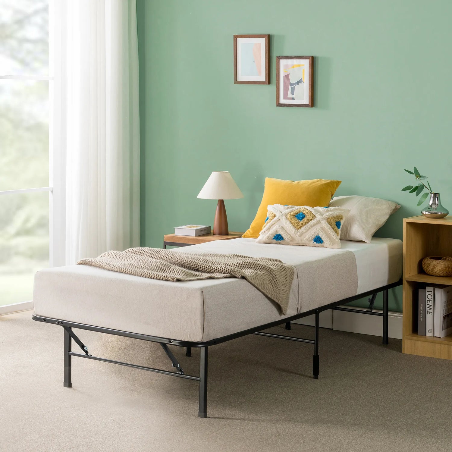 SmartBase 木製 すのこ 折りたたみパイプベッドフレーム | 【公式