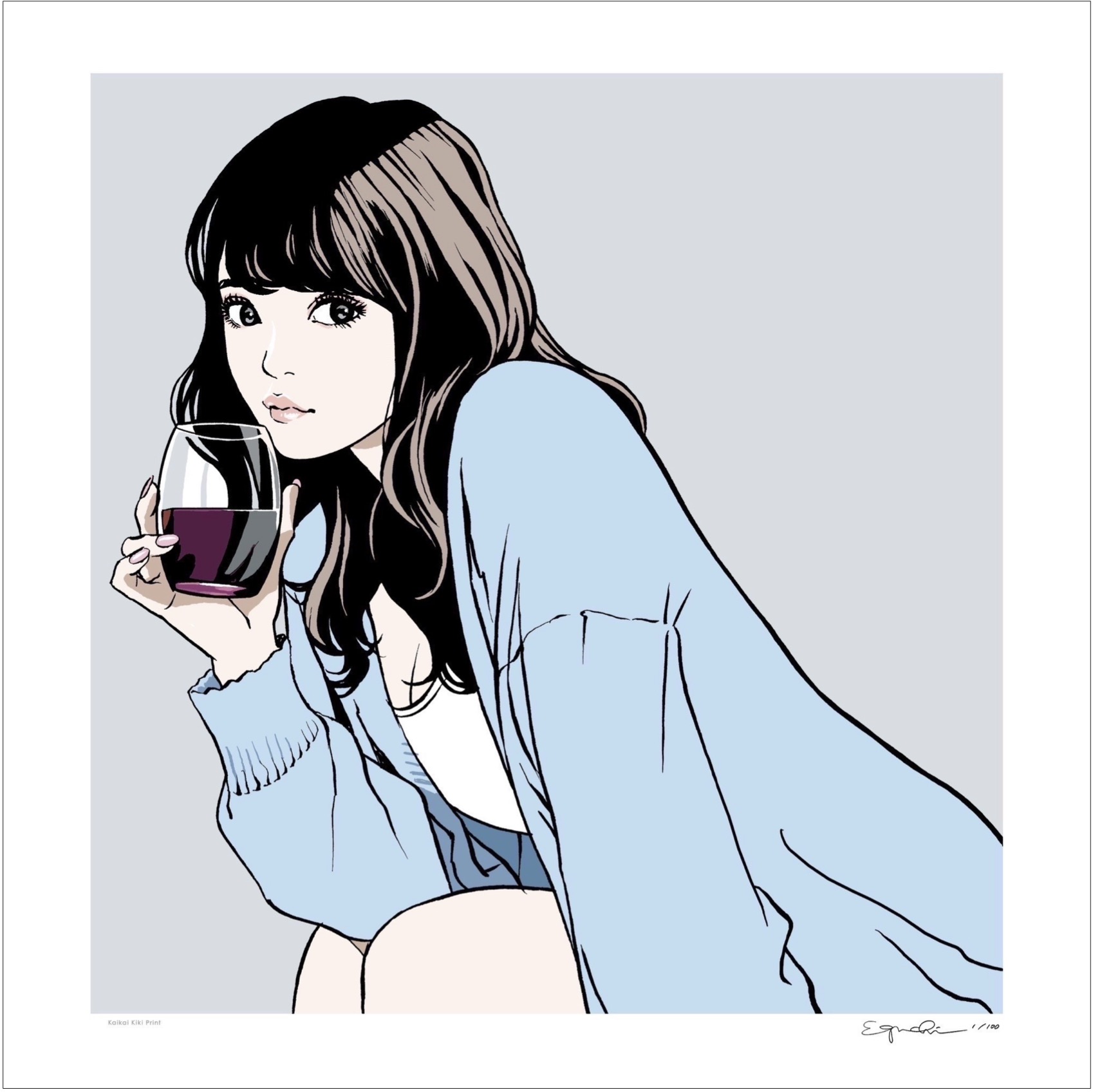 2月27日(木)12時よりWEBショップにて、江口寿史エディションサイン入り