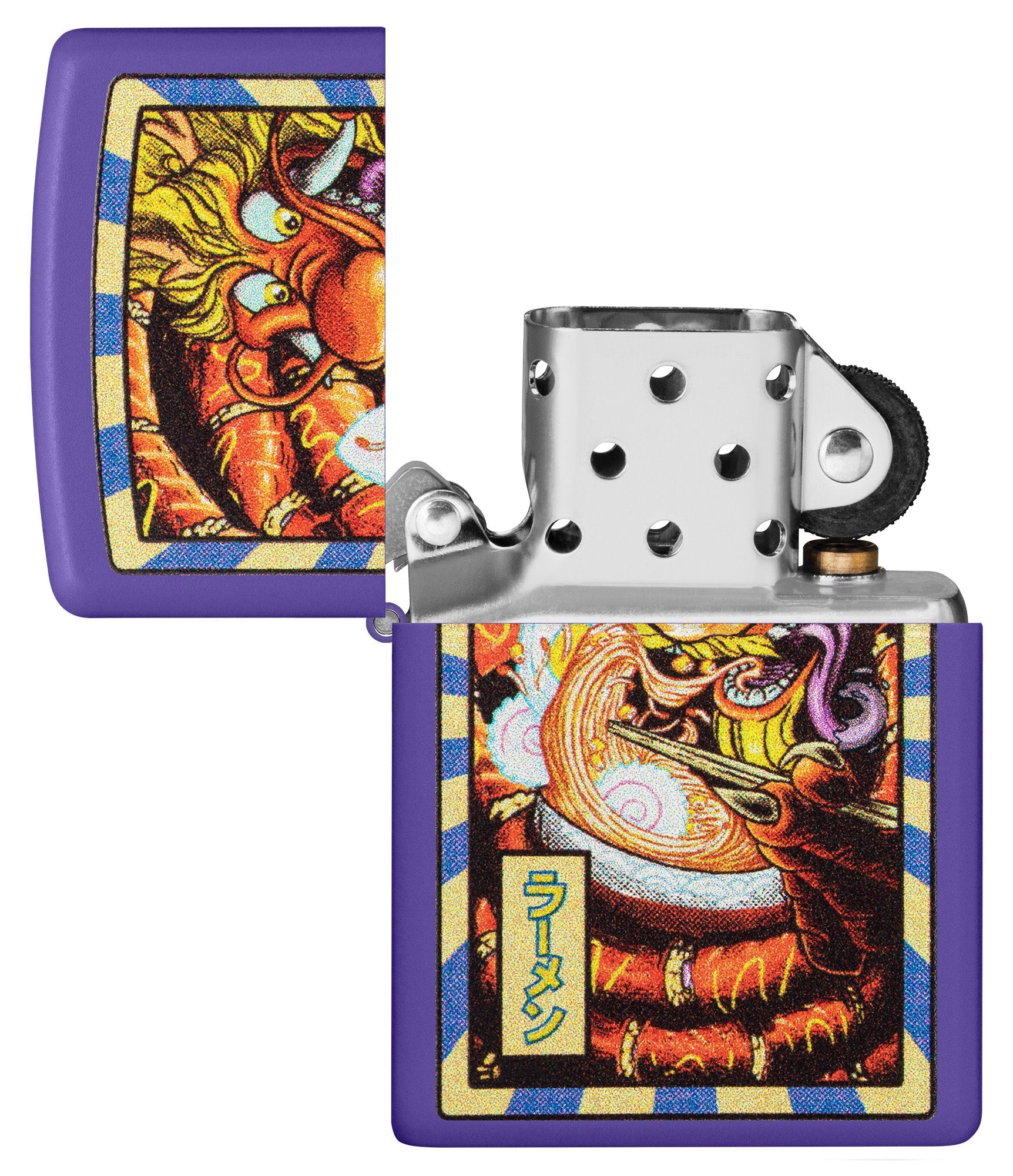 Ramen Dragon Design Purple Matte Windproof Lighter – Zippo USA