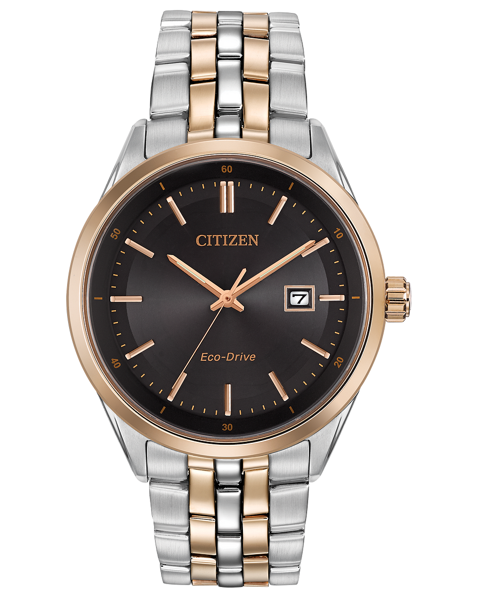 Citizen BM7256-50E / Men's Two-Tone Rose Accented Black Face