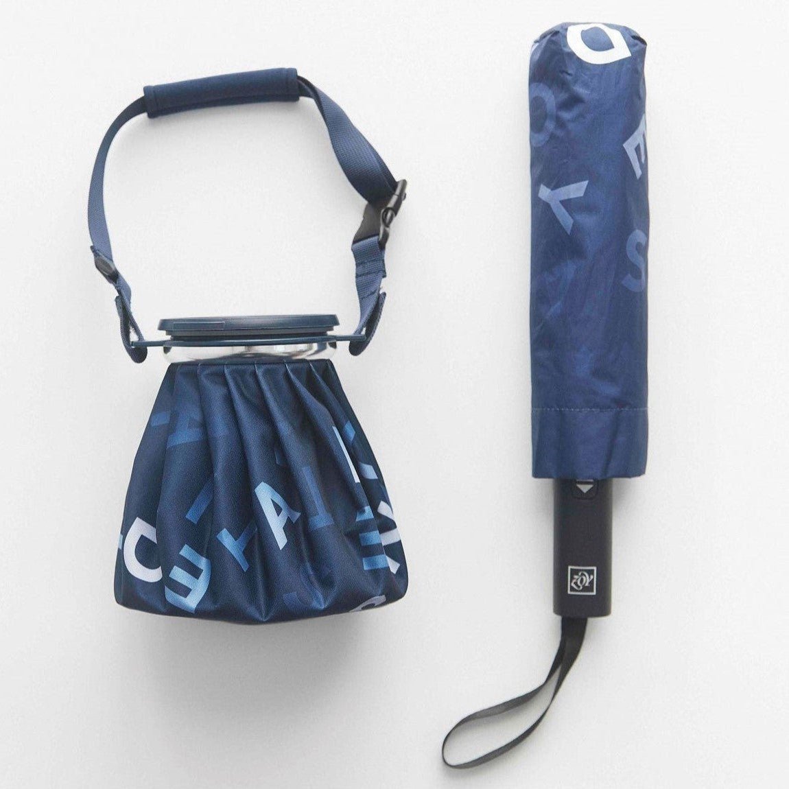 Snap-on ゴルフ用傘 青と黒 8本骨 スナップオン Snap-on ゴルフ