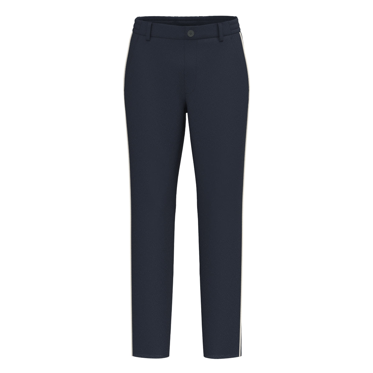 MEN 撥水コーティングタフタストレッチ ロングパンツ ネイビー