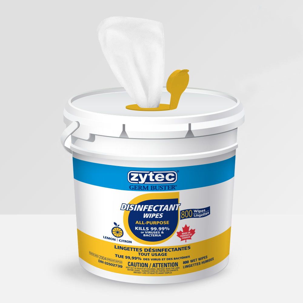 Disinfectant Wipes (Citric Acid) 800 Wipes - Zytec Germ Buster