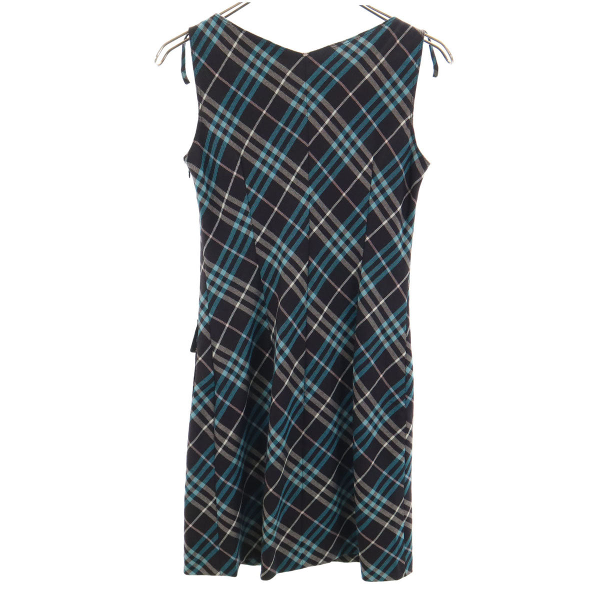 Burberry Blue Label チェック柄 ノースリーブワンピース 38 BURBERRY