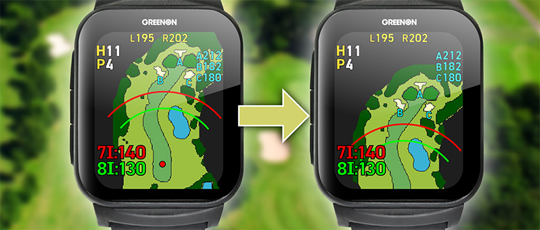グリーンオン ザ ゴルフウォッチ GS501 腕時計型 GPSナビの通販 テレ東