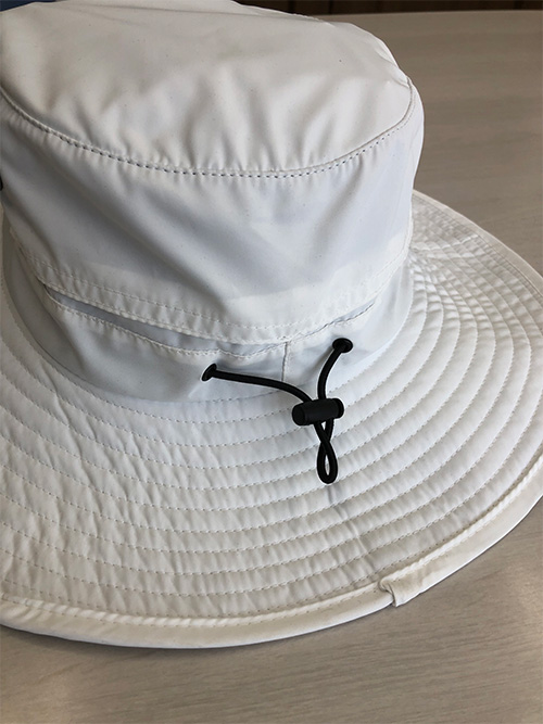 男女兼用NO GOLF NO LIFE ネックガード付き つば広 ハット 帽子