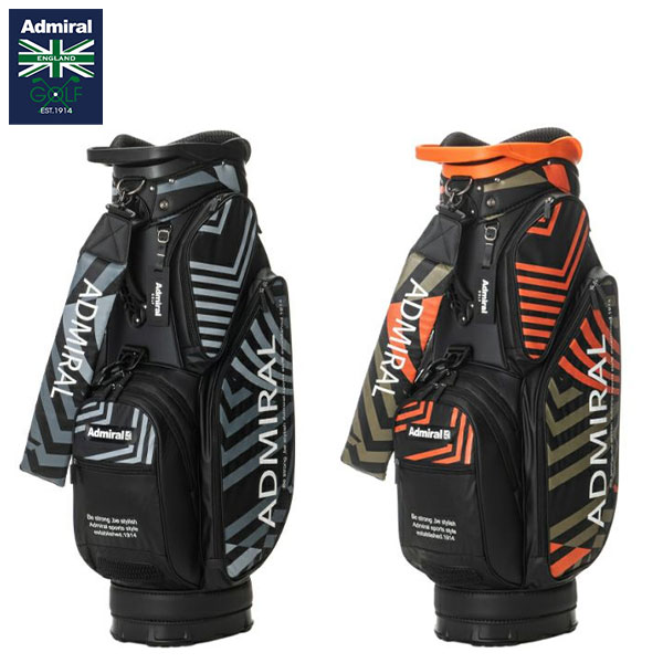 売り切り値下げ】Admiral ゴルフバッグ 迷彩ブラック 軽量タイプ