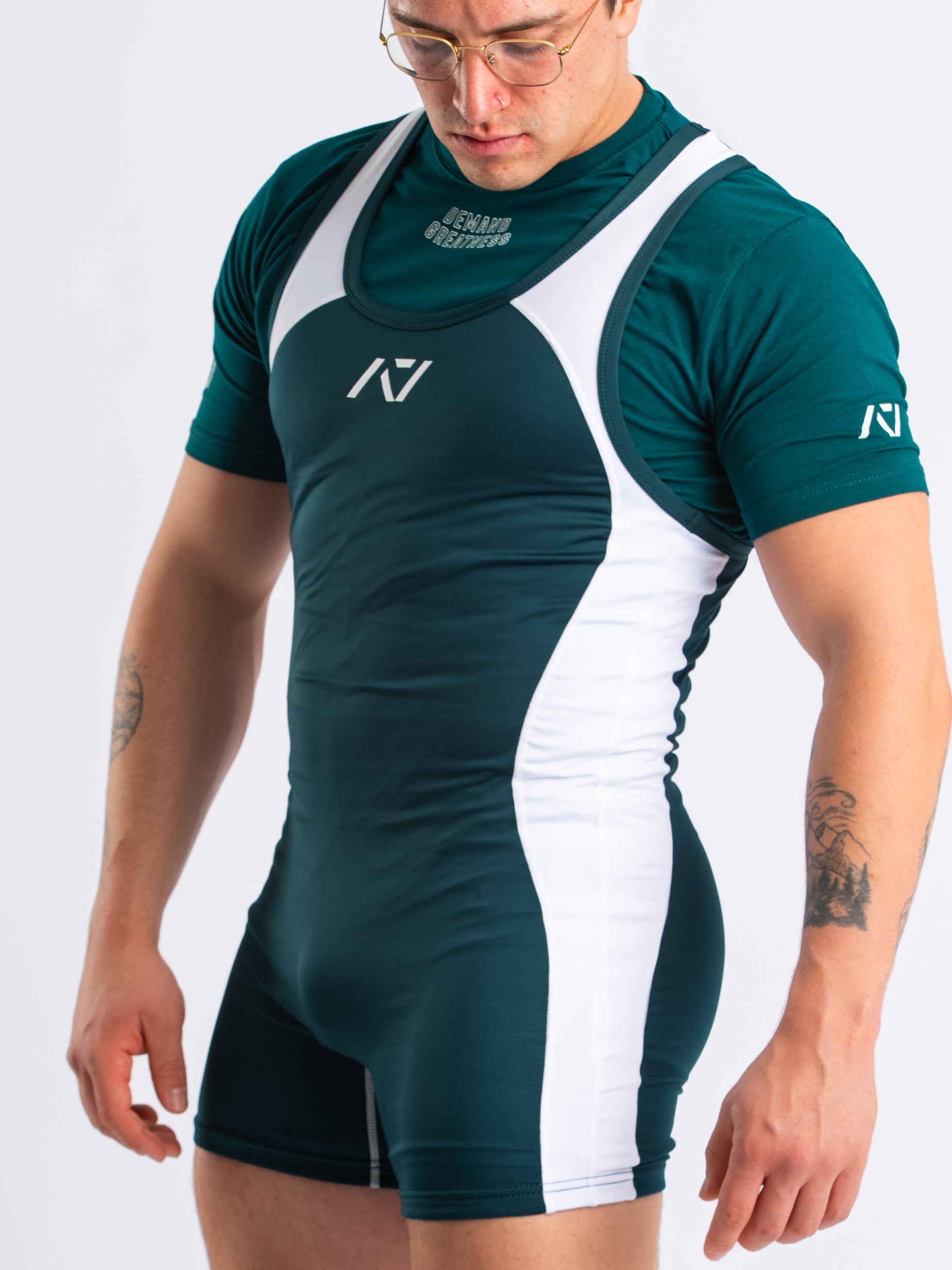 Luno Men's Singlet - Emerald Forás - A7