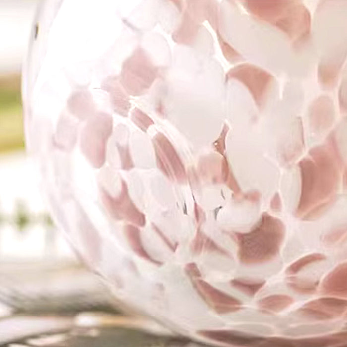 ヴィンテージガラス風ピンクフラワーベース – acacia