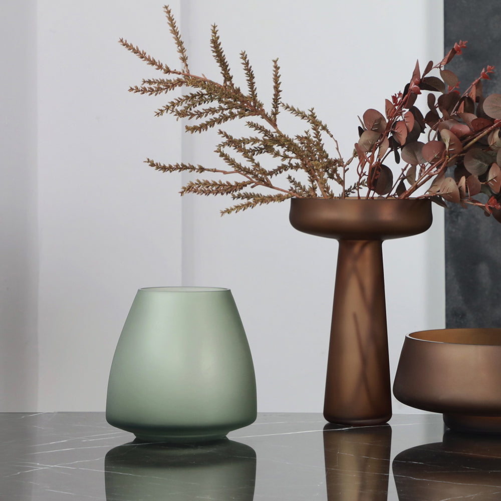 フロストシックカラーフラワーベース – acacia