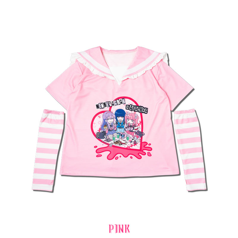 病みかわパンクメンヘラチャン セーラーT – ACDC RAG