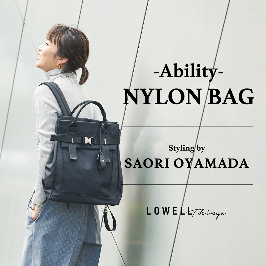 LOWELL things 小山田沙織さんコラボ ブラック バックパック ロウェル