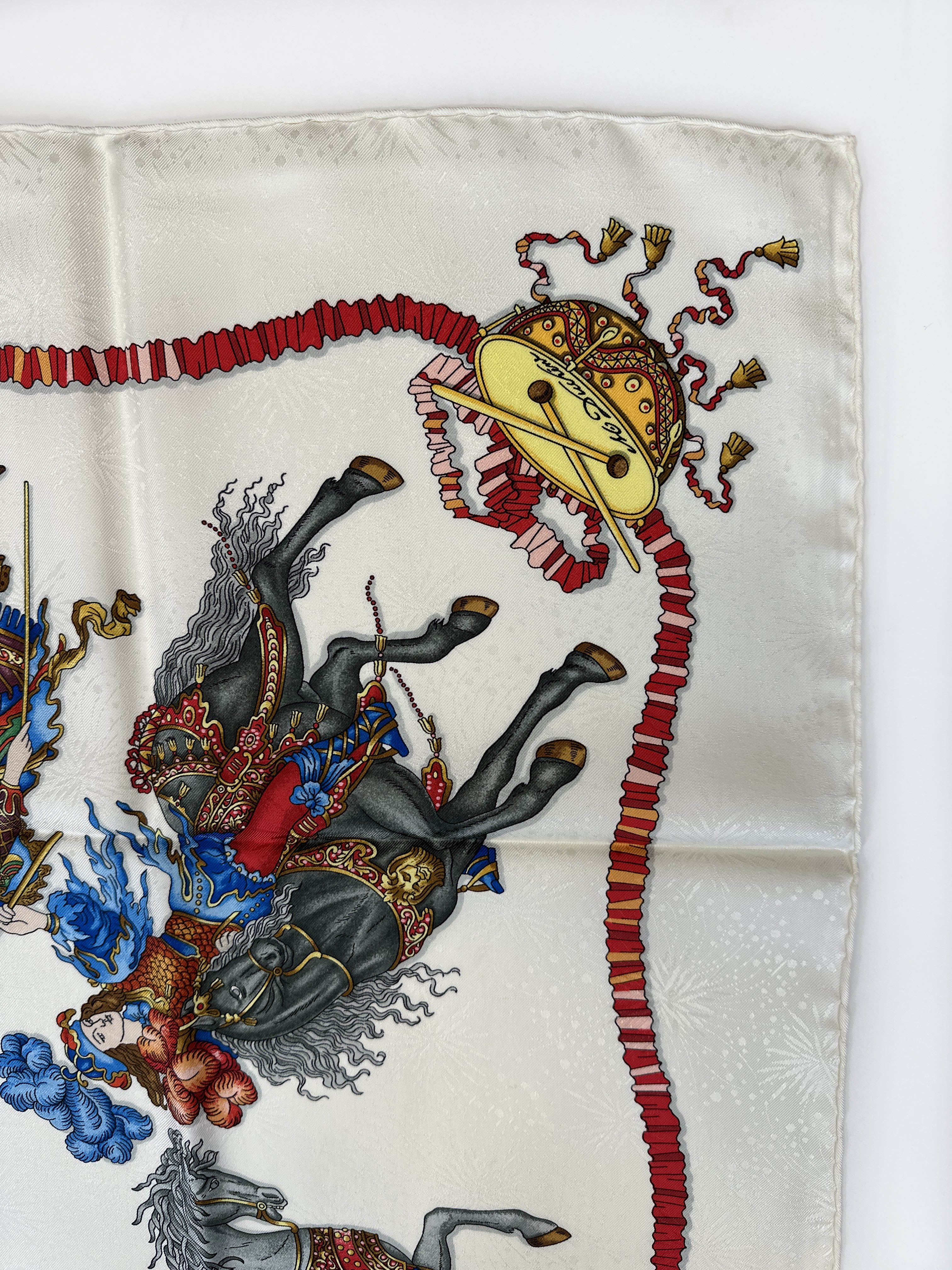 HERMES スカーフ LES FÊTES DU ROI SOLEIL Vintage Hermés Les Fetes