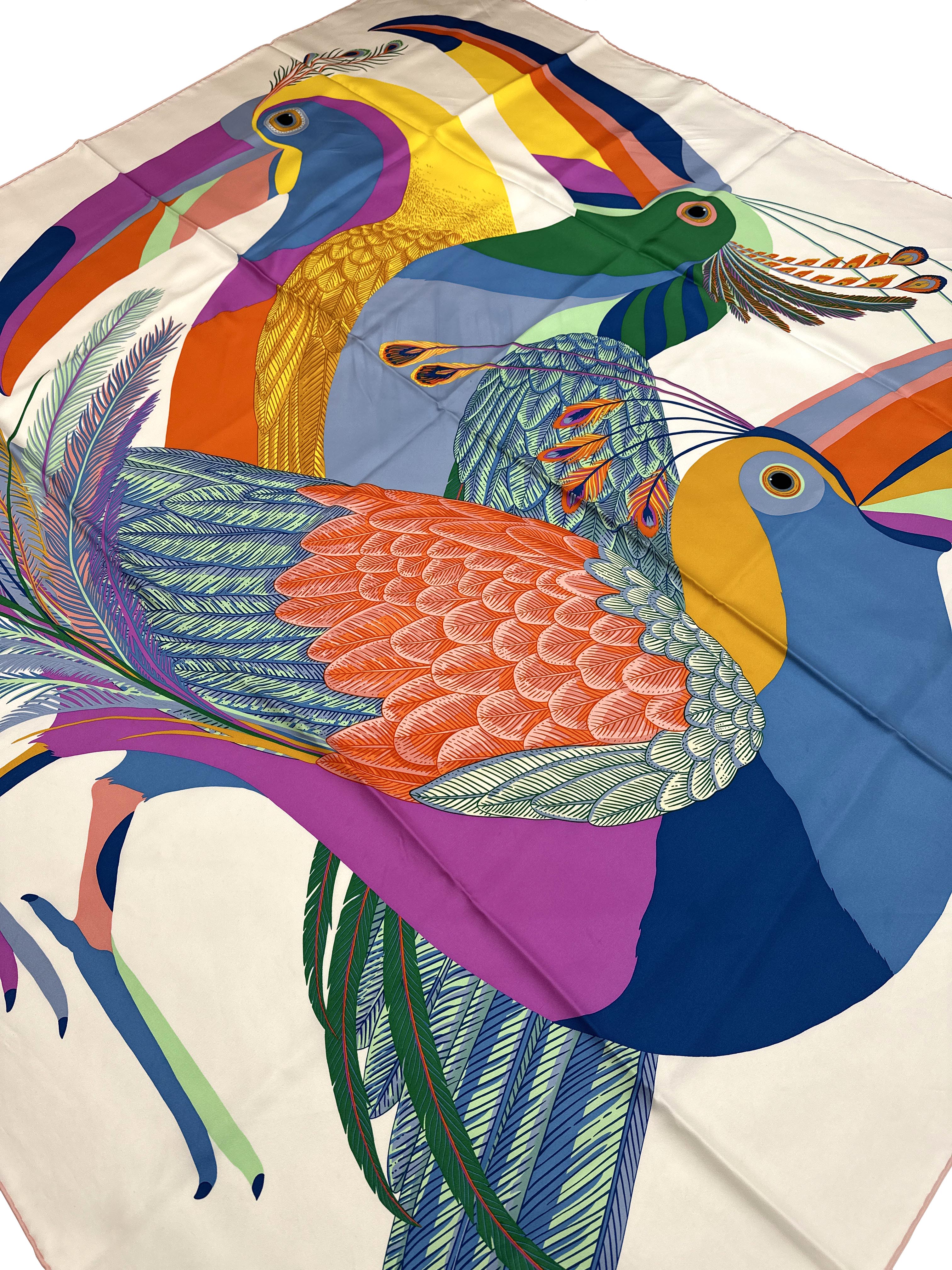 Hermès Toucans de Paradis Silk 140