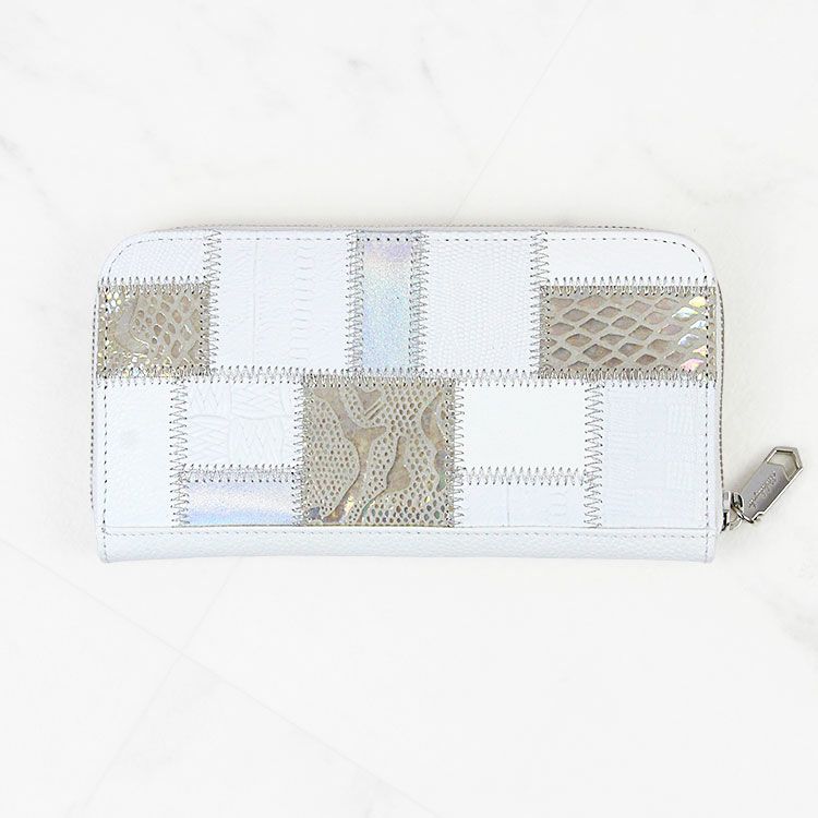 新色入荷】【MICHELANGELO】イタリアンレザーパッチワーク長財布