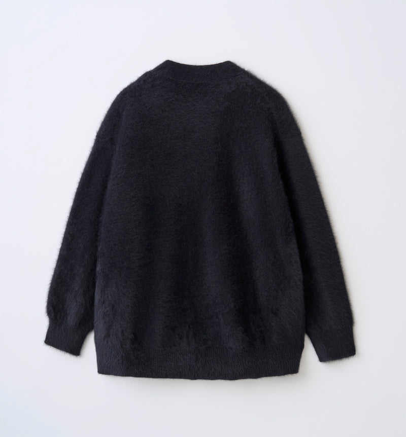 GOLD BUTTON SHAGGY CARDIGAN(受注予約受付終了) – ABYTS