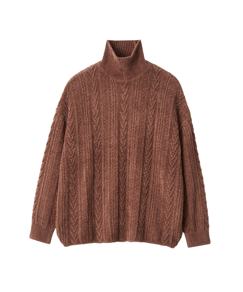 MOLE CABLE TURTLE NECK KNIT – ABYTS