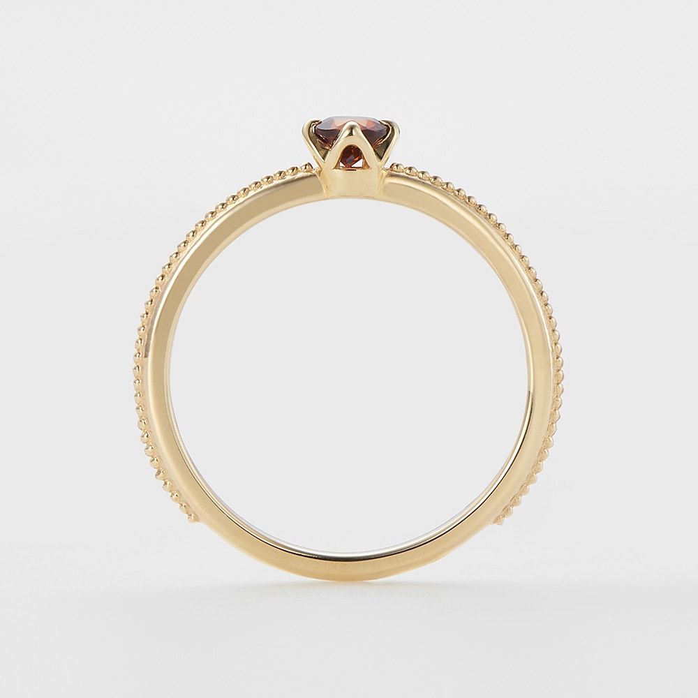 1月誕生石＞K10ガーネットピンキーリング（マザー）｜ピンキーリング