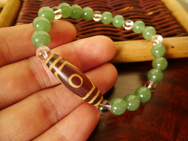 人間関係を改善、正しい道へ導かれる 三眼天珠＆アベンチュリン