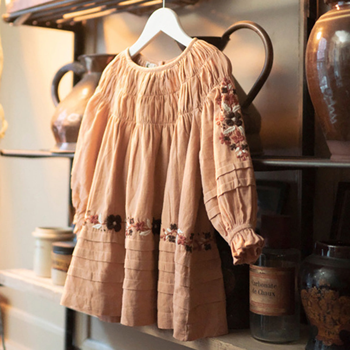 Lali Kids - Floral Embroidered Tulip Dress - Rose – Addy's Closet