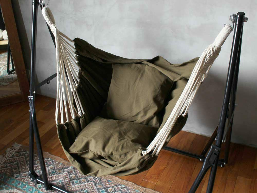 ハンモック 自立式 3way 室内 屋外 一人用 5点セット | a.depeche