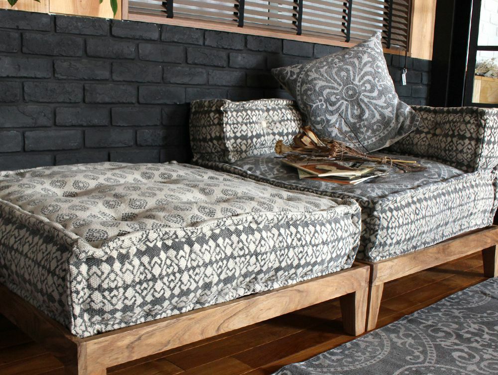 送料無料】ブロック マルチ ソファ コーナー ジオ グレー - a.depeche