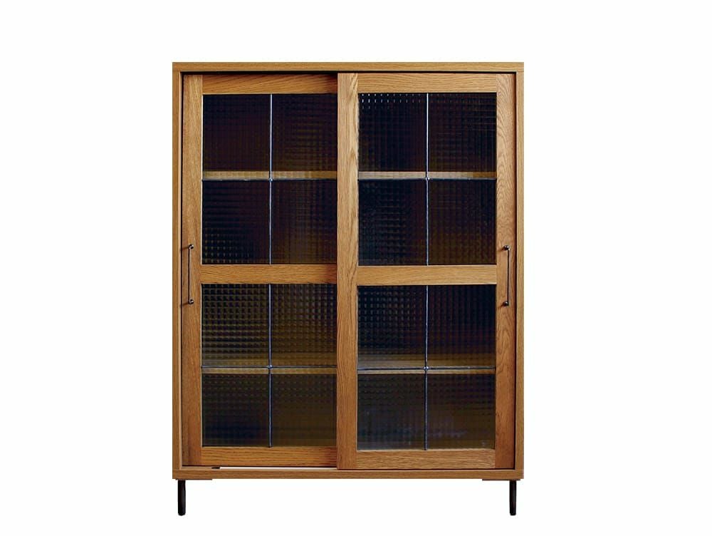 送料無料】カデル スライドガラスキャビネット ロー - a.depeche