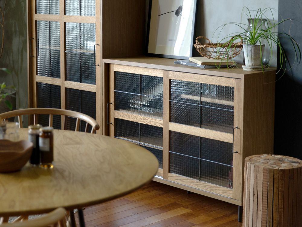 送料無料】カデル スライドガラスローボード 1200 - a.depeche(アデペシュ)