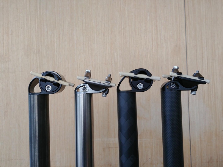 にそっこ H&H チタンシートポスト DC (ブラックカラー) H&H チタン