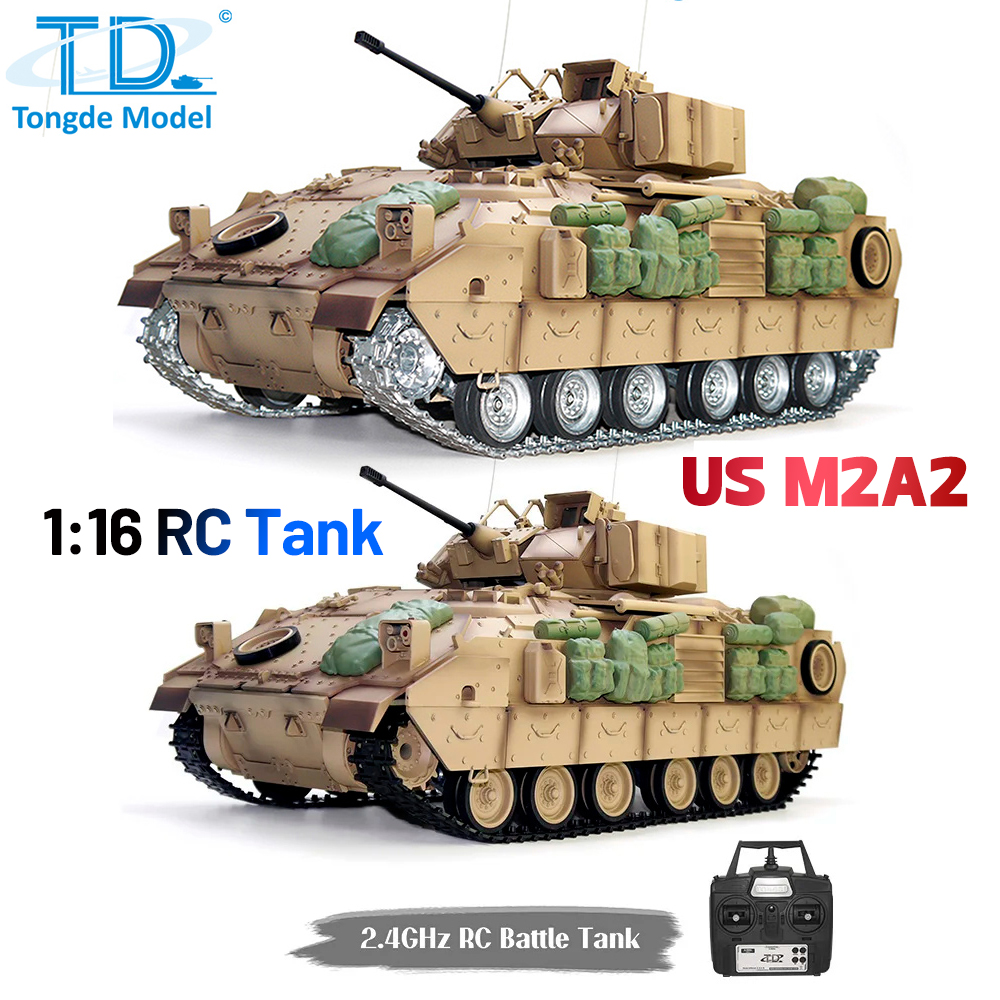 Tongde 1:16 米国 M2A2 ブラッドレー RC バトルタンク赤外線バトル
