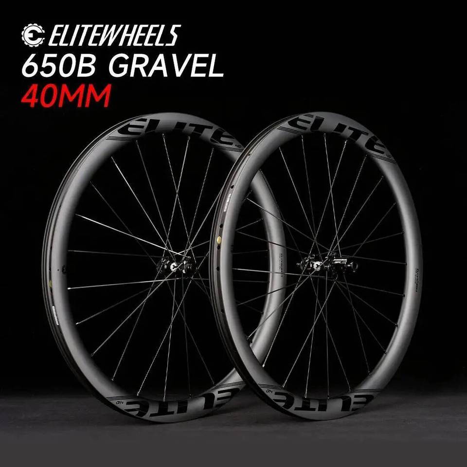 ELITEWHEELS 650B グラベル ホイールセット ロード ディスク カーボン