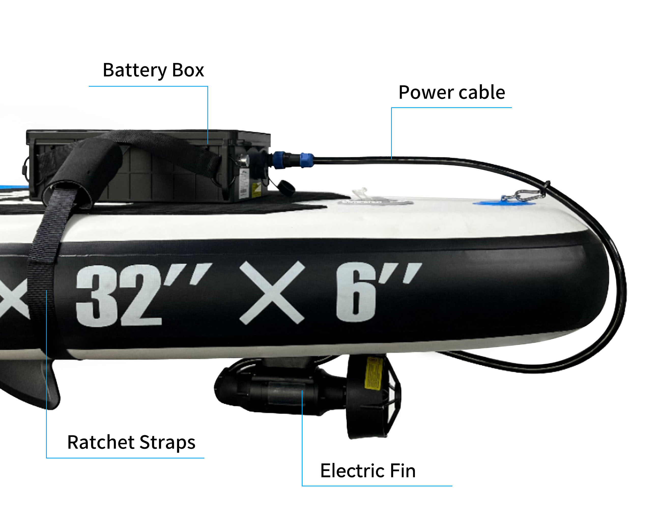 KEDEAN 水中スラスター電動フィンモーター釣り SUP パドルボード