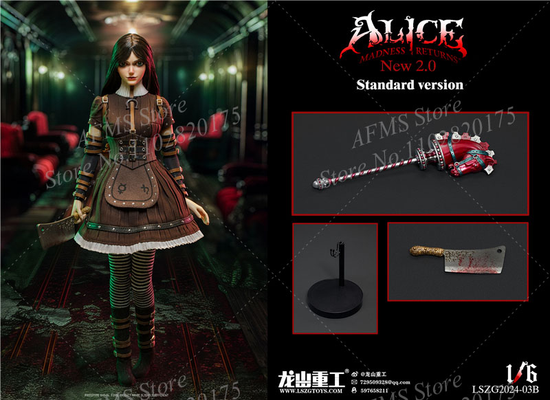 LSZG2024-03 1/6 Scale Collectible Figure Crazy Dark Girl Alice