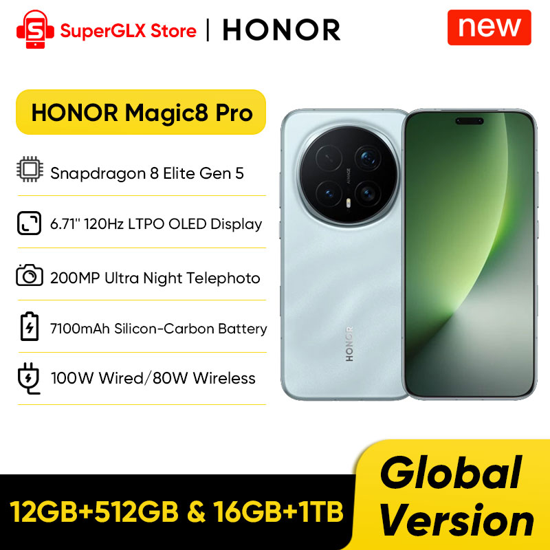 RU Express】HONOR Magic8 Pro Global Version Snapdragon 8 Elite Gen