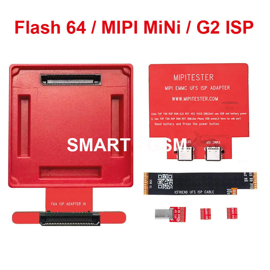 Flash 64 Box F64 ISP MiPitester MiPi Box For MINI & GEAR 2 EMMC