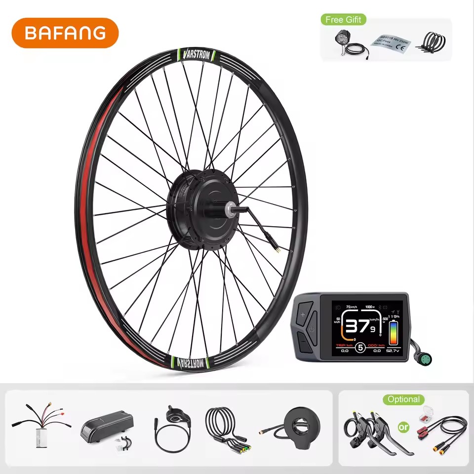 Bafang-電動自転車変換キット,フロントおよびリアハブモーター