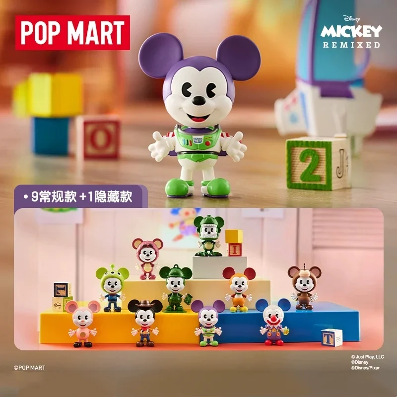 POP MART Disney Mickey REMIXED Mickey Meets PIXAR Series Blind Box