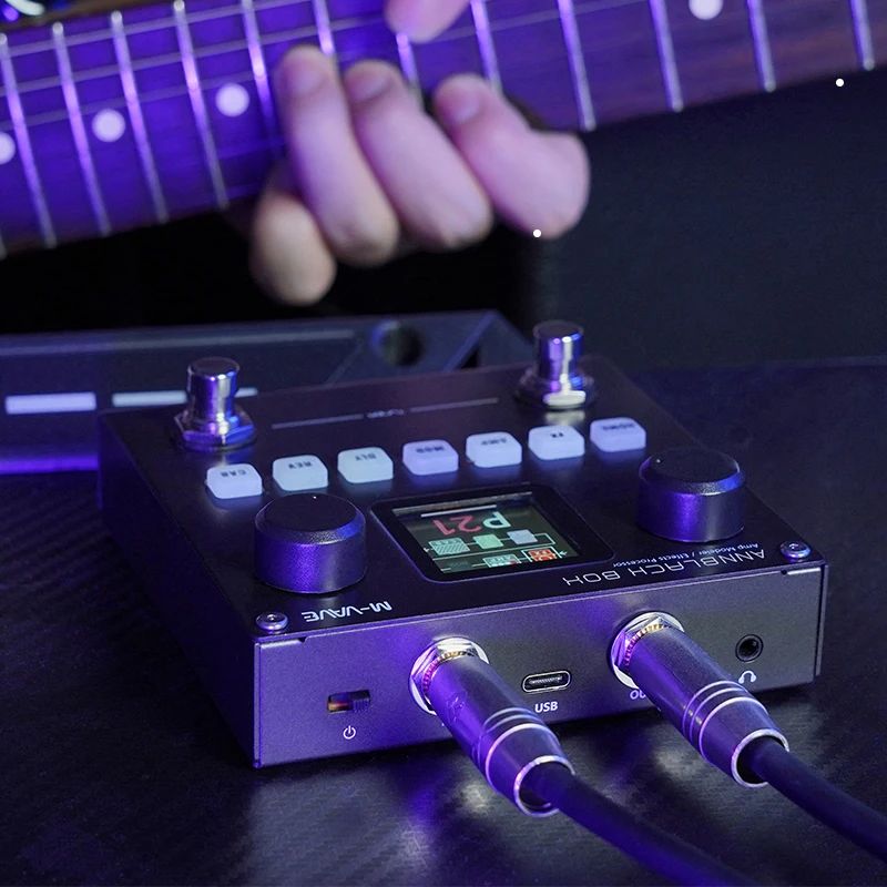 M-VAVE Annblackbox Multi-Effects Pedal Blackbox- Guitar/Bass Amp