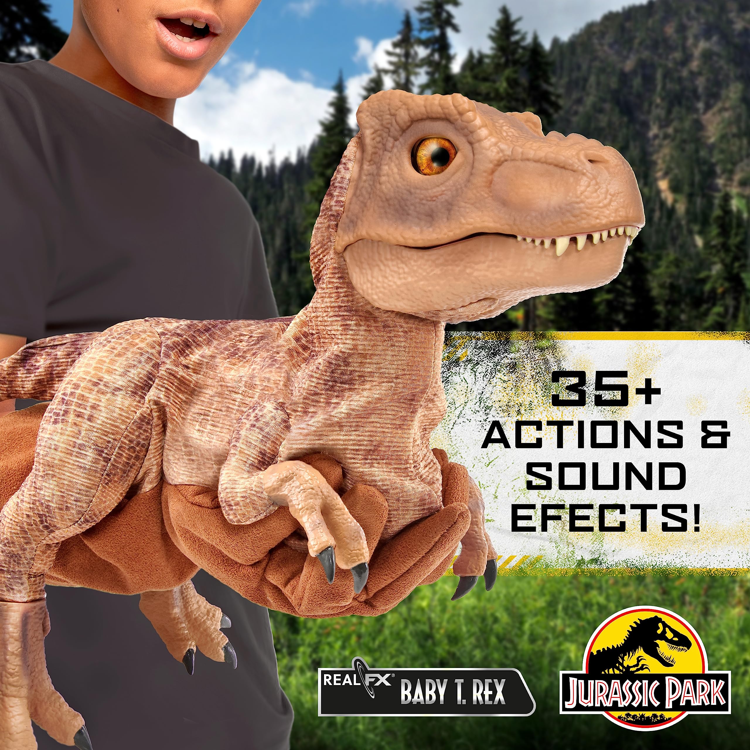 Jurassic World Real FX Baby Blue Dinosaur Toy Jurassic Park Real