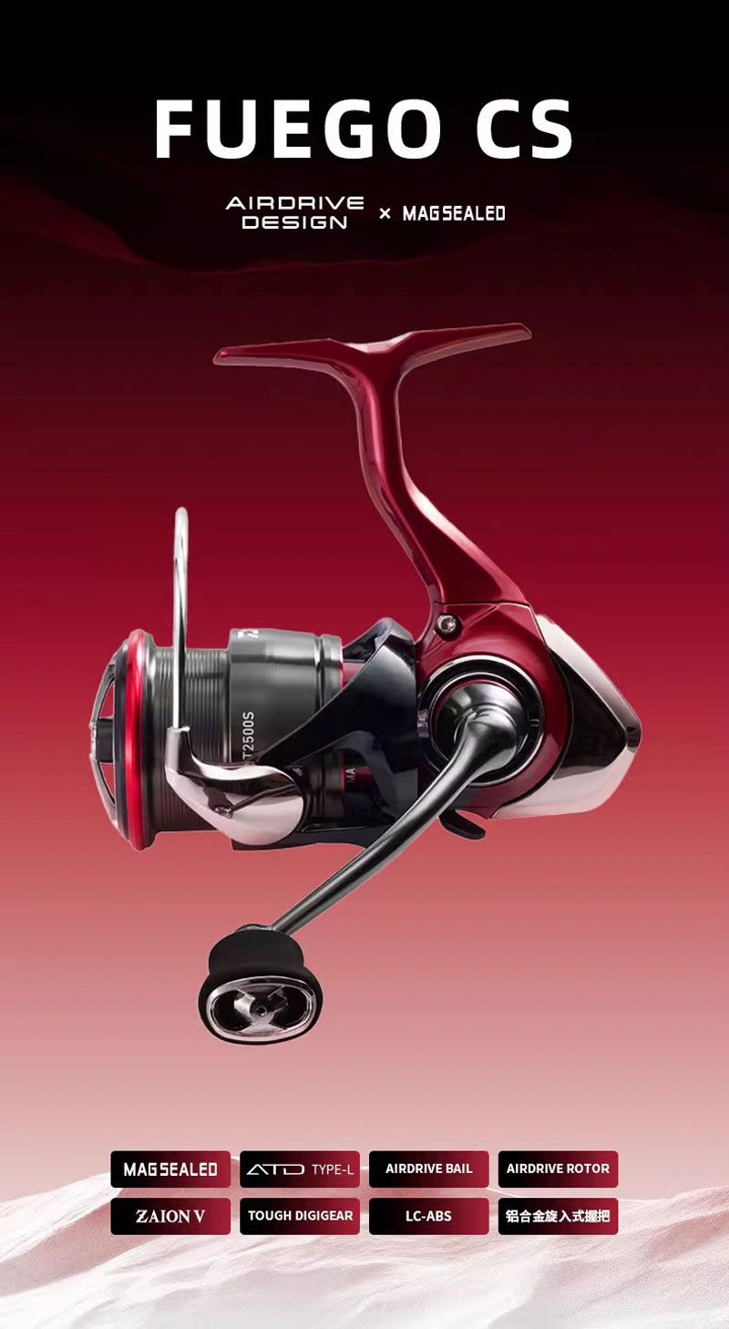 Original DAIWA 2025 New FUEGO CS LT 5.3/5.7/6.2:1Max Drag 12kg