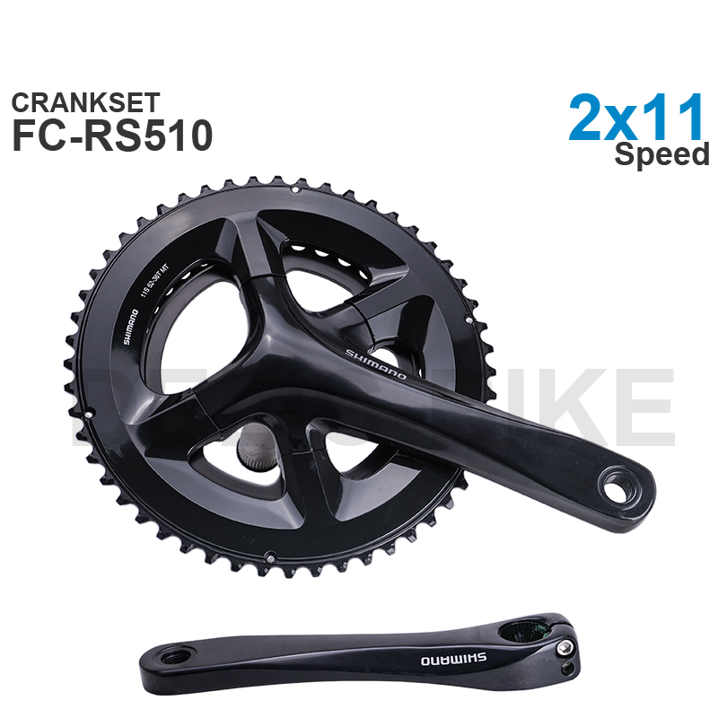 Shimano-ロードクランクセット,オリジナルパーツFC-RS510, 52-36, 50