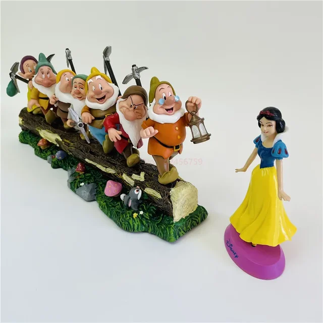 ディズニーストア 白雪姫 七人の小人 ジオラマ 置物 レア ジオラマ七人